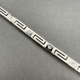 Estate 18K W Gold 0.28ctw H-I/SI1-2 Diamond Bracelet