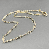 Estate 14K Y Gold Fancy Link 15.75” Watch Fob Chain