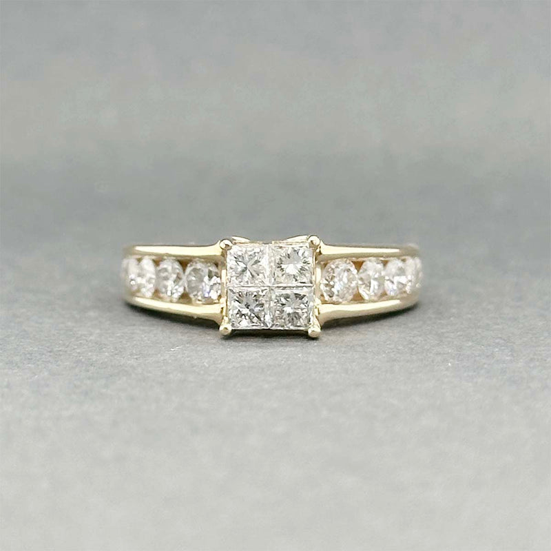 Estate 14K Y Gold 1.48ctw G-H/SI2-I1 Diamond Eng. Ring