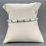 Estate Tiffany & Co. SS Hematite Aztec Zigzag Bracelet