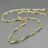 Estate 14K Y Gold 3.25mm 15.5” Anchor Chain