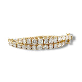 14K Y Gold 11.57ctw E/VS1 Lab-Created Diamond Tennis Bracelet
