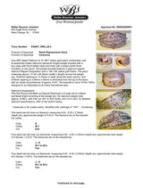 Estate Art Deco Platinum & 14 8.26ctw Diamond Bangle Bracelet