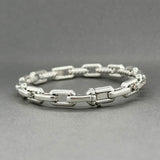Estate David Yurman SS 0.18ctw Diamond Stax Bracelet