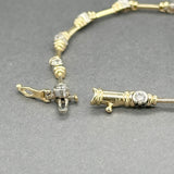 Estate 14K Y Gold 1.06ctw Diamond Link Bracelet