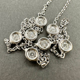 Estate 14K W Gold 0.50ctw H-I/SI1-2 Diamond By The Yard Necklace