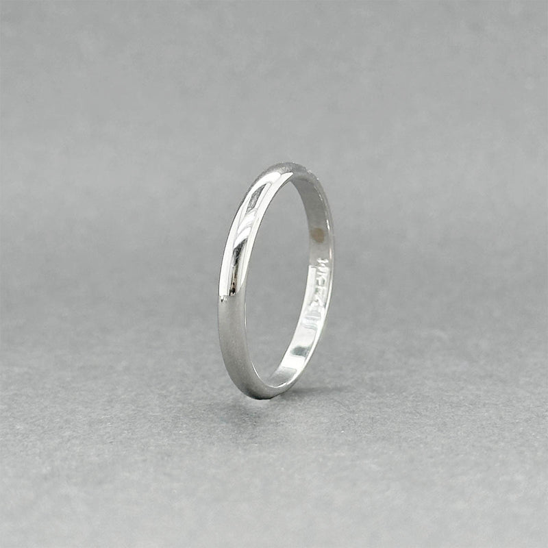 Estate 14K W Gold 2.16mm Polished Ring