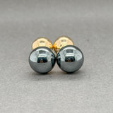 Estate Tiffany & Co. 14K Y Gold Hematite Cufflinks
