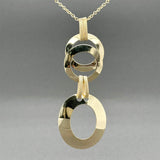 Estate 18K Y Gold Triple Link Pendant