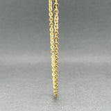 Estate 18K Y Gold 2.3mm 24” Cable Chain