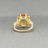 Estate 14K Y Gold 11.20ct Citrine Cocktail Ring