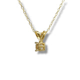 YGP Sterling 0.50ct  F-G/VS2 Lab Created Solitaire Diamond Pendant
