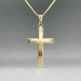 Estate 14K Y Gold 30.54mm Cross Pendant