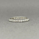Estate Platinum 0.58ctw H-I/SI2-I1 Diamond Eternity Ring