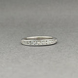 Estate 14K W Gold 0.31ctw H-I/SI2-I1 Diamond Anniversary Ring
