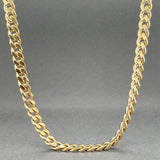 Estate 14K Y Gold 5.4mm 18.75” Curb Link Chain