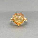 Estate 14K Y Gold 11.20ct Citrine Cocktail Ring