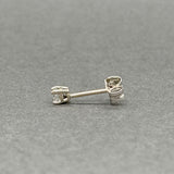 Estate 14K W Gold 0.07ct I/VS2 Diamond Single Stud Earring