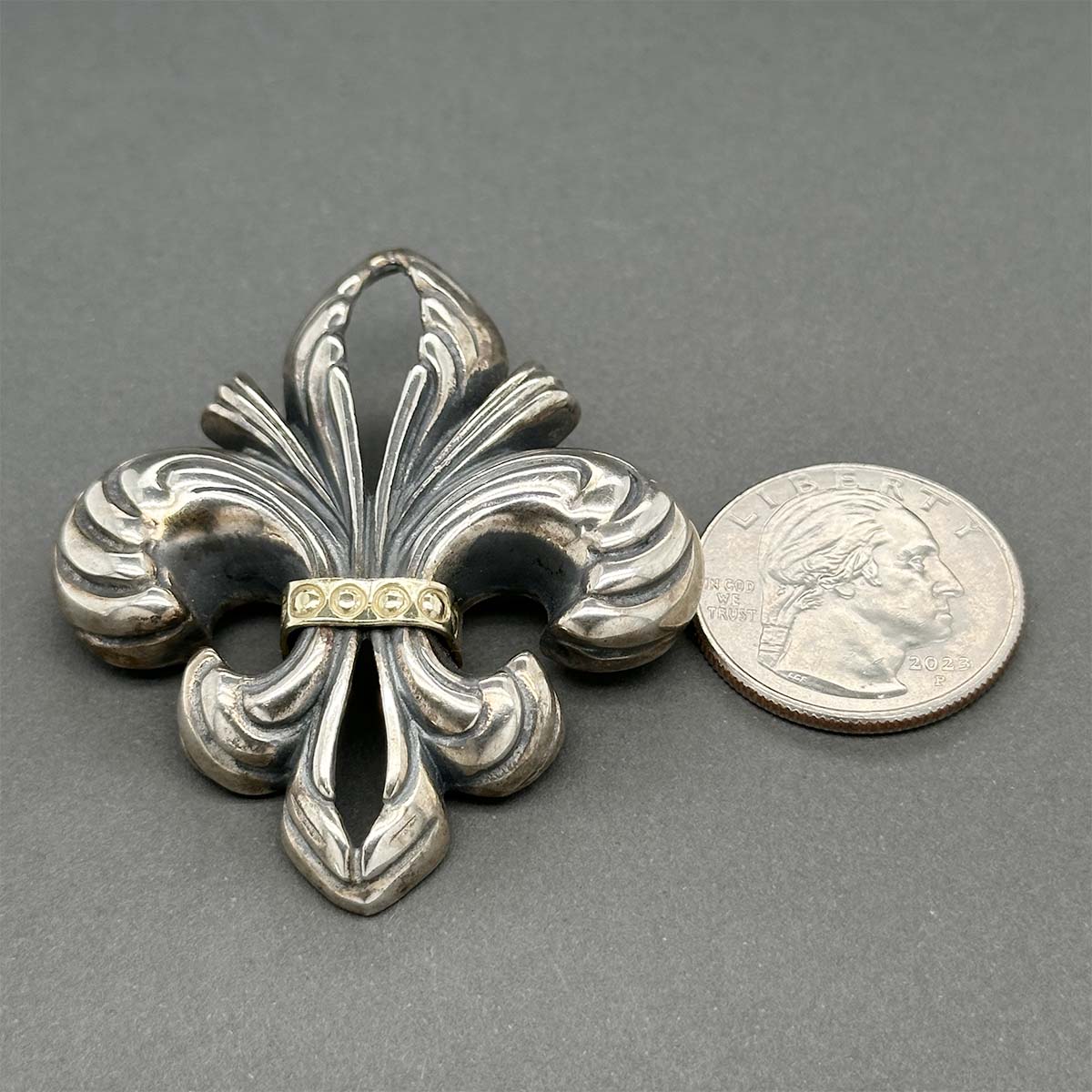 Estate Lagos Sterling Silver 18 Fleur De Lis Brooch – Walter