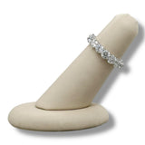 Bague d'éternité en platine avec diamants G/I1 de 4,50 ct