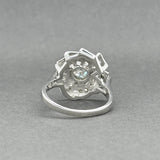 Estate Platinum Retro 1.01ctw Diamond Cocktail Ring
