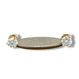 14K Y Gold 1.00ctw F/VS1 Lab-Created Diamond Martini Set Earrings