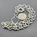 Estate Tiffany & Co. SS Heart Tag Toggle Necklace