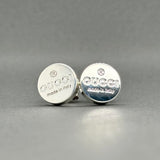 Estate Gucci SS Signature Circle Stud Earrings