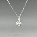 Estate 14K W Gold 0.63ct H/VS1 Diamond Pendant