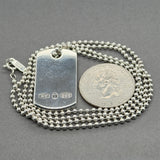 Estate Tiffany & Co. SS Makers Dogtag Pendant