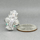 Estate Retro 18K W Gold 0.46ctw Diamond Ring