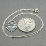 Estate Tiffany & Co. SS Small Heart Pendant