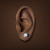 Estate 14K W Gold 0.83ct H/I1 Diamond Single Stud Earring