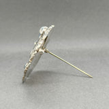 Estate Georg Jensen SS 2.92ctw Moonstone Dove Pin