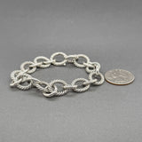 Estate David Yurman SS Oval Link Cable Bracelet