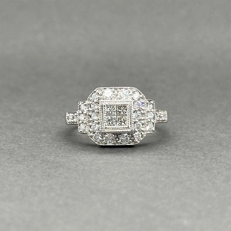 Estate 14K W Gold 0.63ctw G-H/VS2-SI2 Diamond Ring