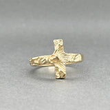 Estate 14K Y Gold Crucifix Ring