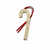 2025 Gold Plated And Enameled Wallace Candy Cane Ornament 45th Edition