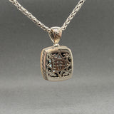 Estate Effy SS 18 5.69ct Prasiolite & 0.53ctw Diamond Pendant