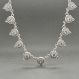 Estate Judith Ripka SS CZ Diamonique Fringe Necklace