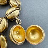 Estate Vintage 18K Y Gold Perfume Bracelet