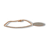 18K R Gold 1.00ctw G/SI1 Diamond Tennis Bracelet