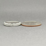 Estate 14K W Gold 0.47ctw H-I/VS2-SI1 Diamond Wedding Ring