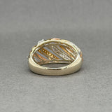 Estate 14K Tri-Color Gold 0.39ctw Diamond Ring