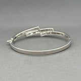 Estate Platinum 1.73ctw I-J/SI2-I1 Diamond Bangle Bracelet
