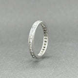 Estate Platinum 0.71ctw G-H/VS2-SI1 Diamond Eternity Ring