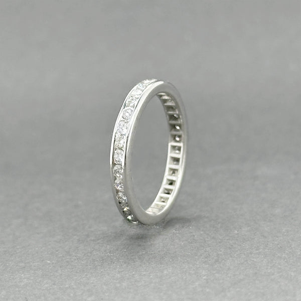 Estate Platinum 0.71ctw G-H/VS2-SI1 Diamond Eternity Ring