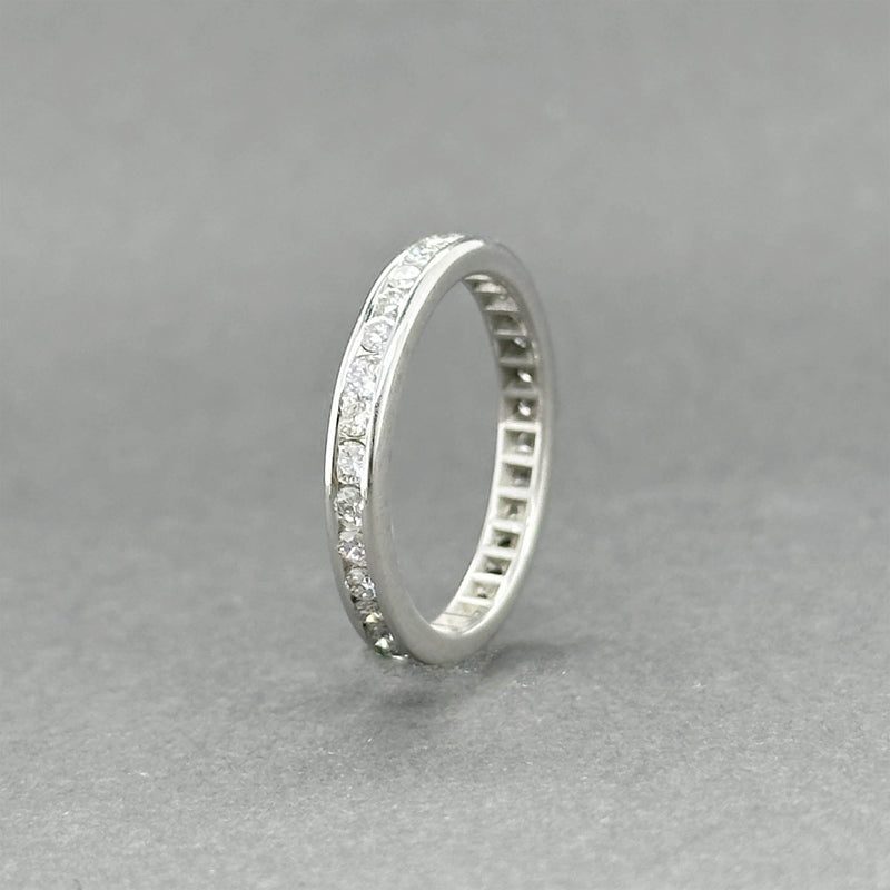 Estate Platinum 0.71ctw G-H/VS2-SI1 Diamond Eternity Ring