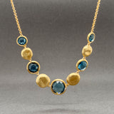 Estate Marco Bicego 18K Y Gold 8.39ctw Topaz Jaipur Station Necklace