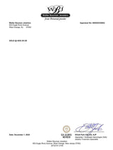 Estate 14K W Gold 0.60ct Sapphire & 0.13ctw Diamond Ring